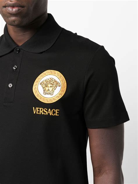 polo versace homme medusa|Men's Designer Polos & Luxury T.